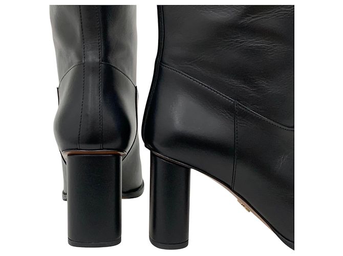 Dior Botas altas de tacón en piel de becerro Negro - vista 9