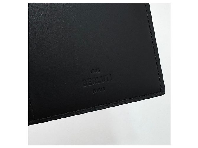 Berluti Leather Long Wallet for Men Brown - view 12