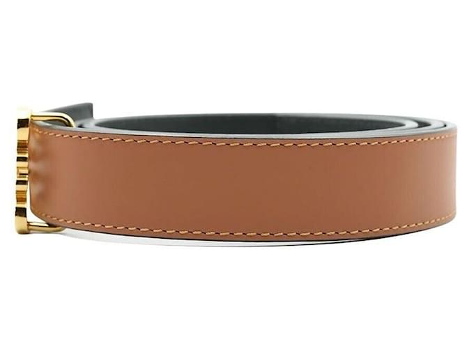 Loewe Cinturón de cuero Castaño - vista 3