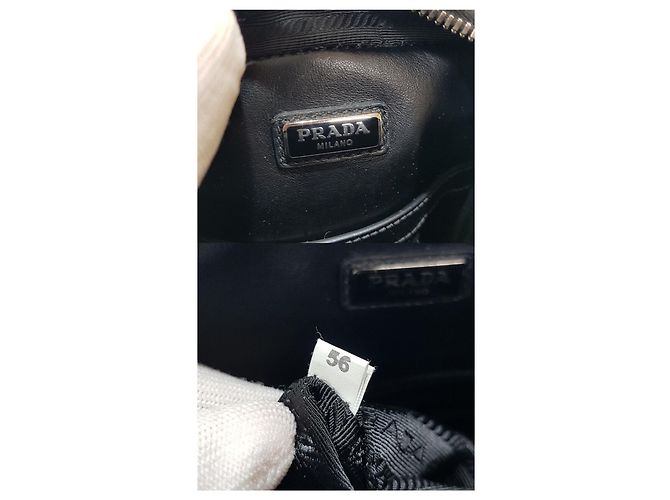 Prada Sac cabas Saffiano avec logo triangle Noir - vue 10