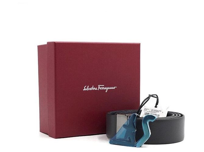 Salvatore Ferragamo Cintura reversibile con logo argento GRATIS - vista 6