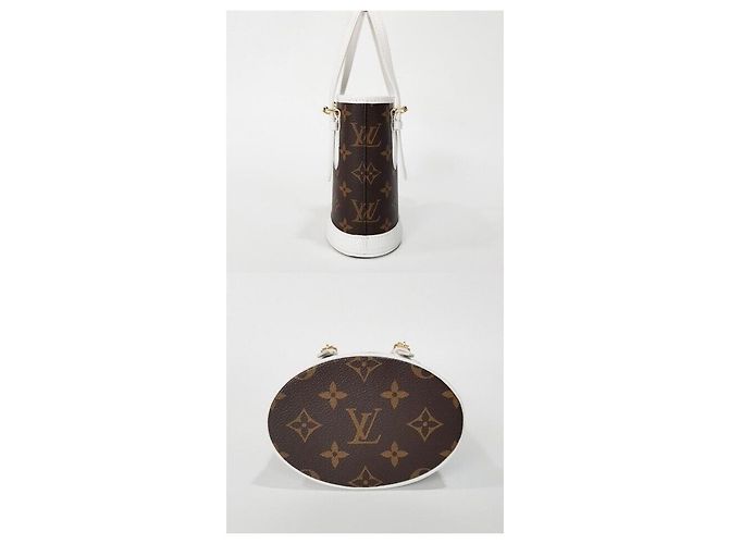 Louis Vuitton Borsa Bucket Monogram Nano - vista 3