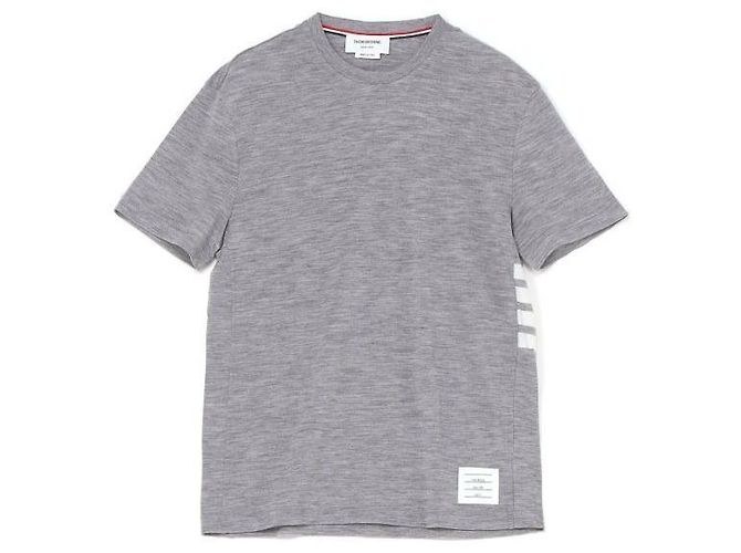 Thom Browne Camiseta de manga curta em jersey de lã - vista 3