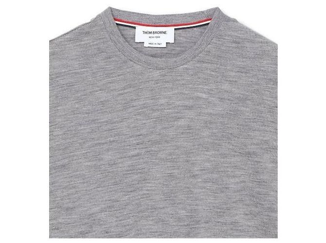 Thom Browne Camiseta de manga curta em jersey de lã - vista 5