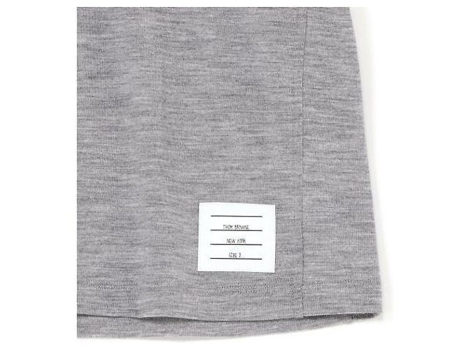 Thom Browne Camiseta de manga curta em jersey de lã - vista 8