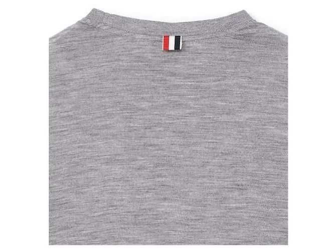 Thom Browne Camiseta de manga curta em jersey de lã - vista 9