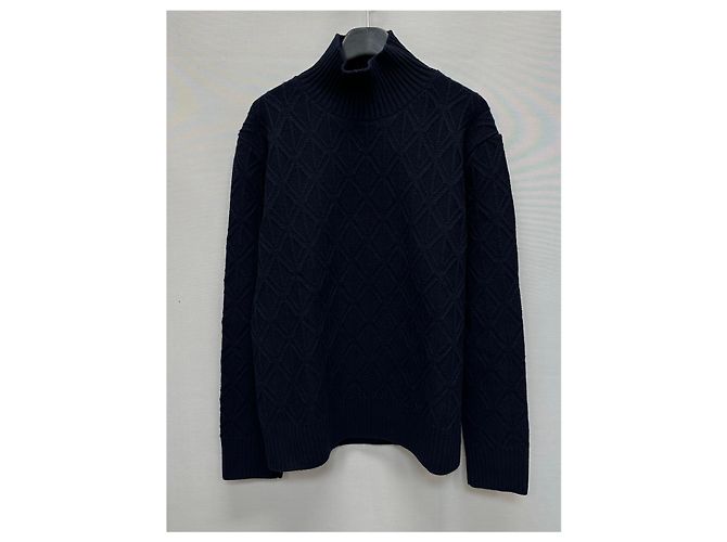 Dior Woll-Kaschmir-Strick mit hohem Hals Silber - Ansicht 2