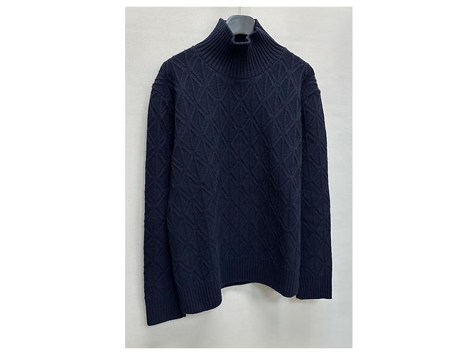 Dior Woll-Kaschmir-Strick mit hohem Hals Silber - Ansicht 3