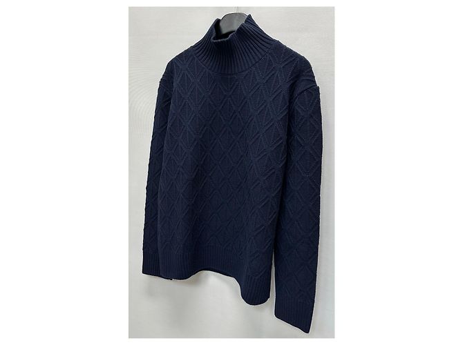 Dior Woll-Kaschmir-Strick mit hohem Hals Silber - Ansicht 4