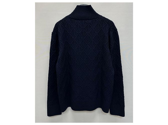 Dior Woll-Kaschmir-Strick mit hohem Hals Silber - Ansicht 5