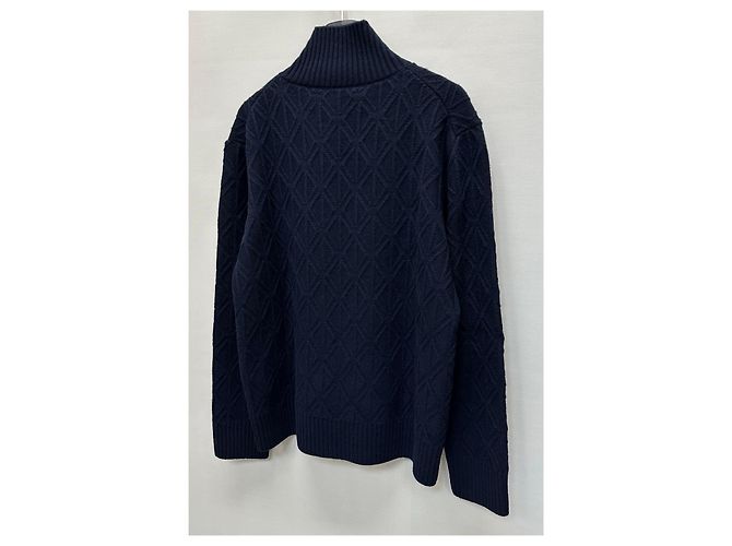 Dior Woll-Kaschmir-Strick mit hohem Hals Silber - Ansicht 6