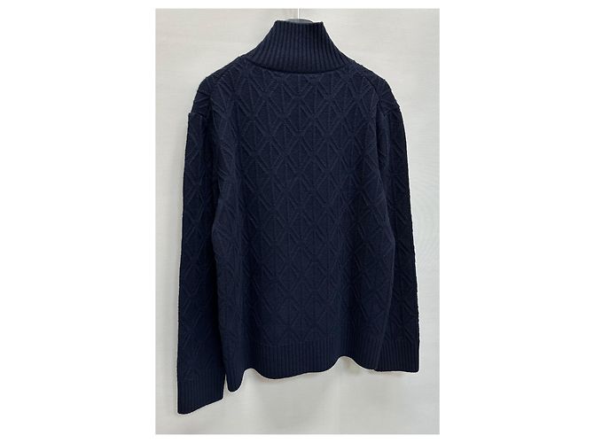 Dior Woll-Kaschmir-Strick mit hohem Hals Silber - Ansicht 7