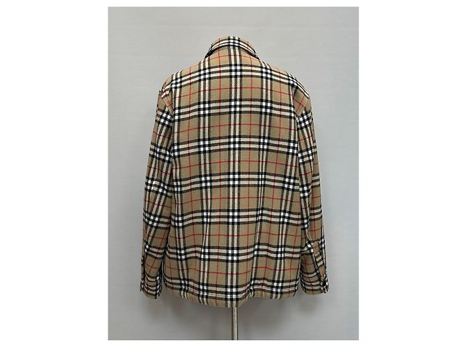 Burberry Sovracamicia in lana e cotone con motivo vintage Multicolore - vista 3