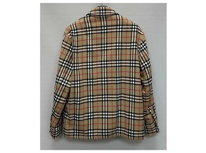 Burberry Sovracamicia in lana e cotone con motivo vintage Multicolore - vista 5