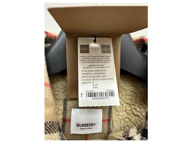 Burberry Sovracamicia in lana e cotone con motivo vintage Multicolore - vista 6
