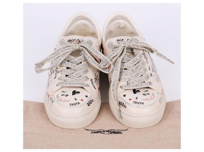Zadig & Voltaire Sneakers FLY ON non utilizzate Bianco - vista 11