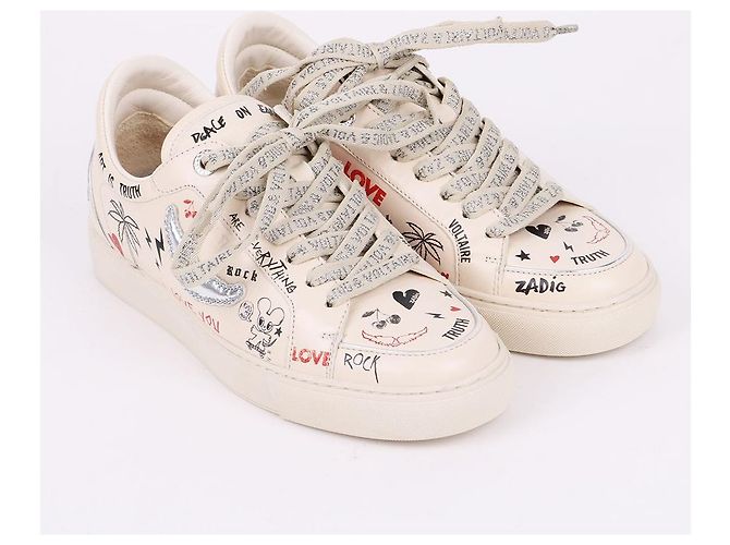 Zadig & Voltaire Sneakers FLY ON non utilizzate Bianco - vista 4