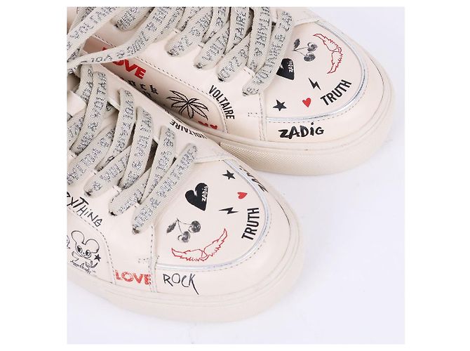 Zadig & Voltaire Sneakers FLY ON non utilizzate Bianco - vista 5