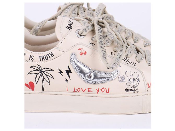 Zadig & Voltaire Sneakers FLY ON non utilizzate Bianco - vista 7