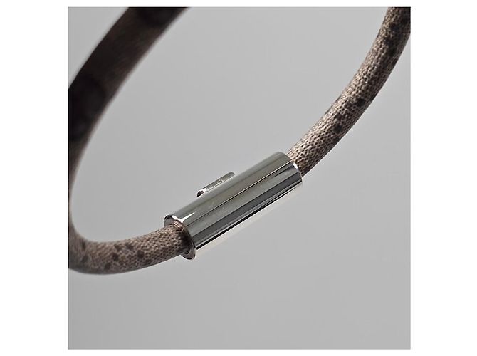 Gucci Bracelet GG Supreme avec logo Argenté - vue 10