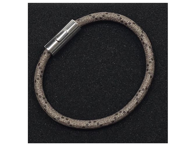Gucci Bracelet GG Supreme avec logo Argenté - vue 7