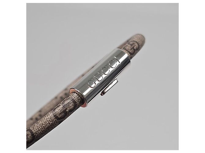 Gucci Bracelet GG Supreme avec logo Argenté - vue 9
