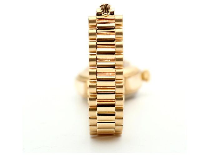 Rolex Datejust Gold Damenuhr Original mit Diamanten Golden - Ansicht 18