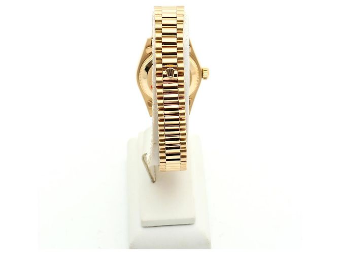 Rolex Datejust Gold Damenuhr Original mit Diamanten Golden - Ansicht 6