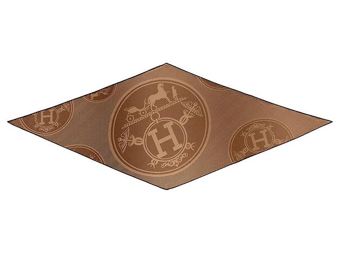 Hermès Nueva estola Libris Castaño - vista 4
