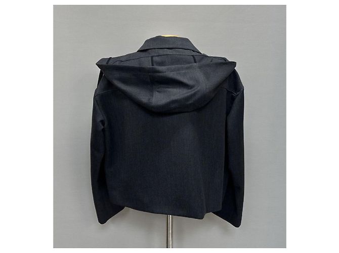 Loewe Bomber con cappuccio monogramma Nero - vista 3