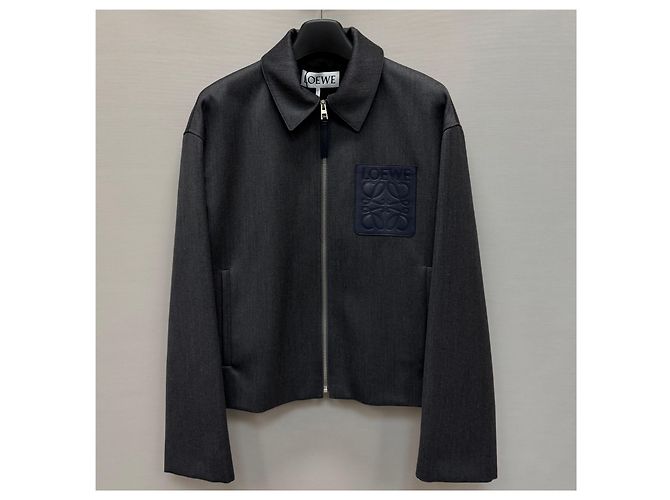 Loewe Bomber con cappuccio monogramma Nero - vista 4
