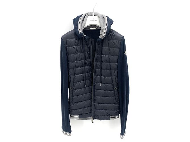 Jaqueta acolchoada de malha feminina Moncler Preto - vista 3
