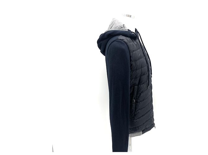 Jaqueta acolchoada de malha feminina Moncler Preto - vista 5