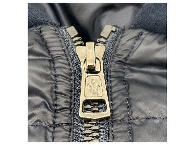 Jaqueta acolchoada de malha feminina Moncler Preto - vista 7