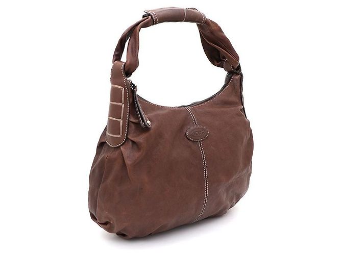 Tod's Borsa Hobo e Borsa a Spalla Marrone - vista 2
