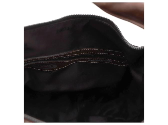 Tod's Borsa Hobo e Borsa a Spalla Marrone - vista 8