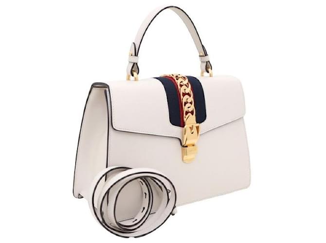 Gucci Borsa Tote e Borsa a Spalla Sylvie Medium Bianco - vista 2