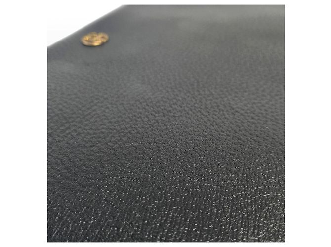 Gucci Clutch Pouch GG Marmont in pelle di vitello Nero - vista 7
