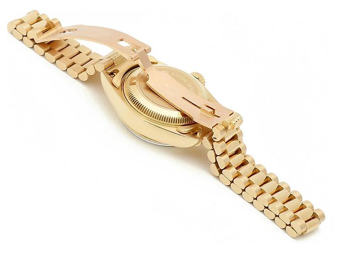 Rolex Reloj de oro para mujer Datejust Gold Index Bocas Dial Dorado - vista 16