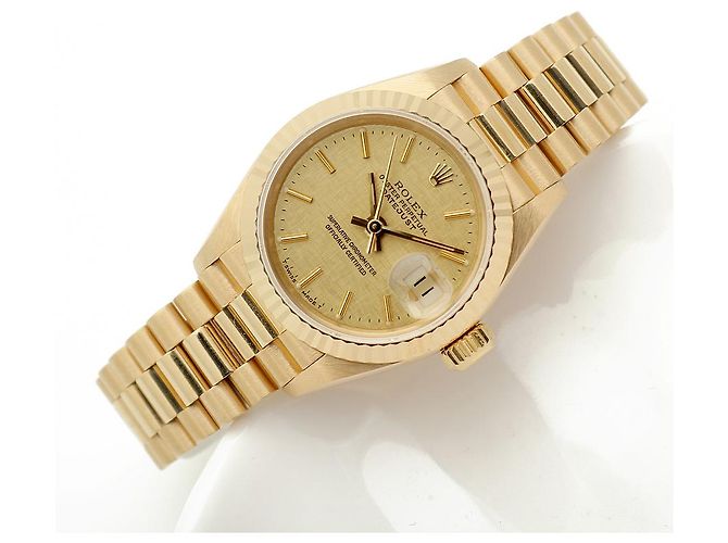 Rolex Reloj de oro para mujer Datejust Gold Index Bocas Dial Dorado - vista 21