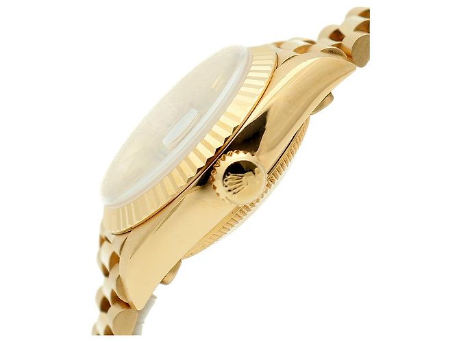Rolex Reloj de oro para mujer Datejust Gold Index Bocas Dial Dorado - vista 9