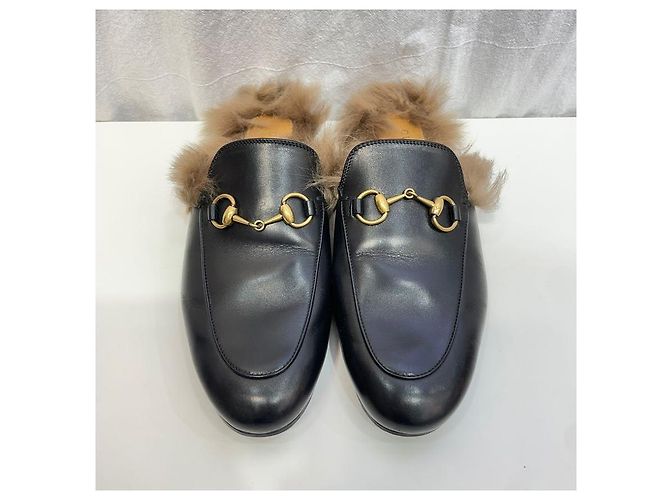 Gucci Mocassino in pelliccia con morsetto Horsebit Multicolore - vista 2