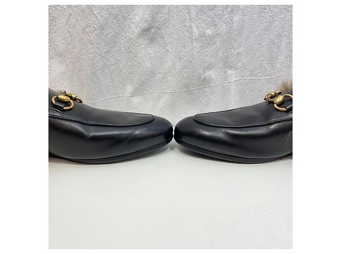 Gucci Mocassino in pelliccia con morsetto Horsebit Multicolore - vista 6