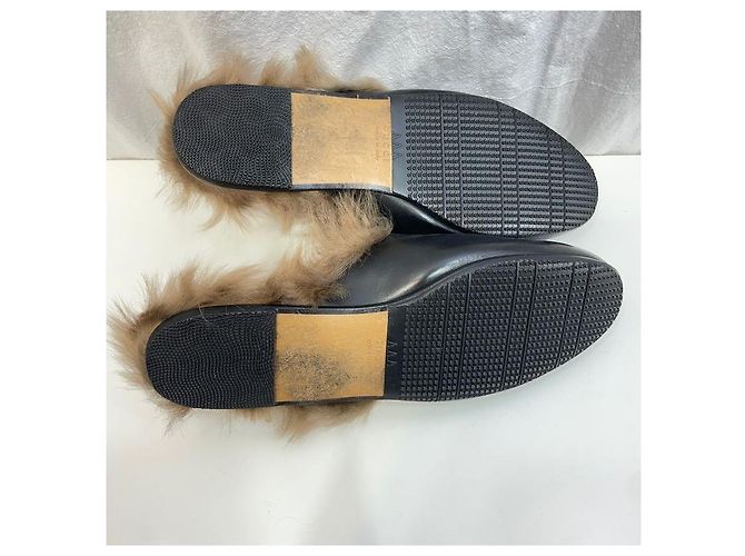 Gucci Mocassino in pelliccia con morsetto Horsebit Multicolore - vista 7