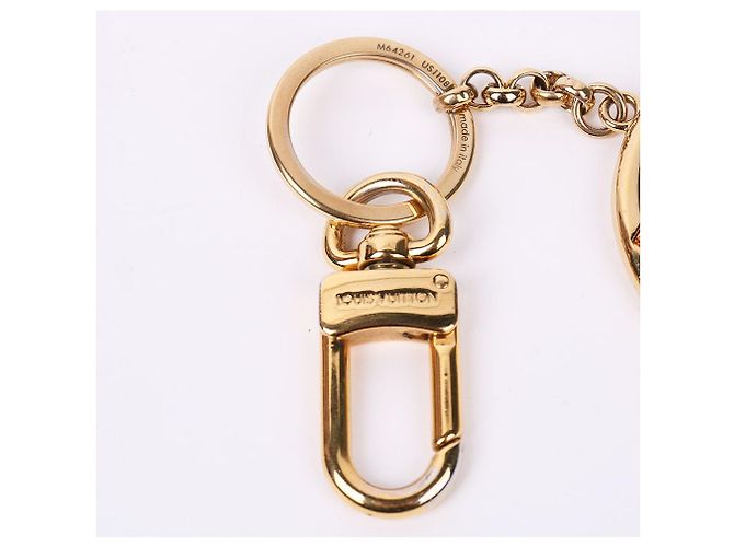 Louis Vuitton Portachiavi charm per borsa LV Circle Gold-tone D'oro - vista 5