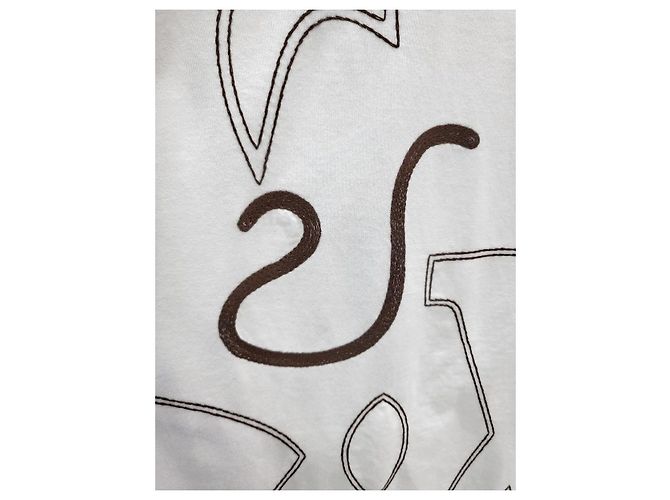 Louis Vuitton Besticktes Baumwoll-T-Shirt XXL Silber - Ansicht 3