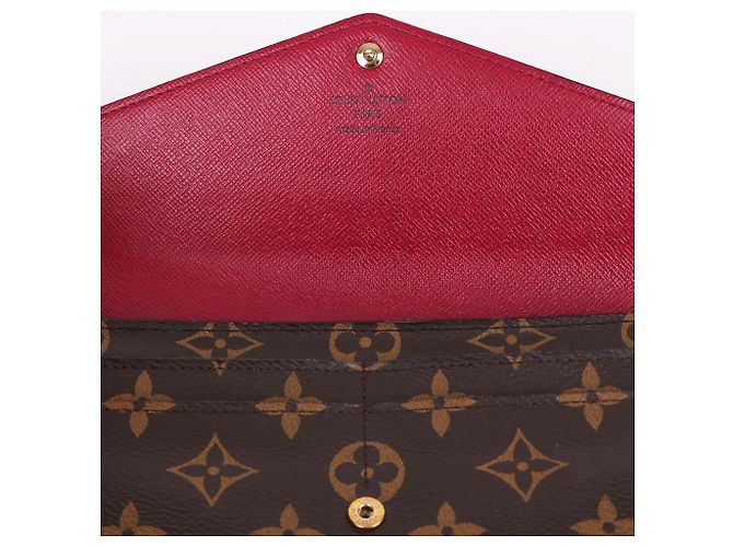 Louis Vuitton Monogramm Gold-Tone Sarah Long Wallet Schwarz - Ansicht 10