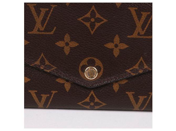 Louis Vuitton Monogramm Gold-Tone Sarah Long Wallet Schwarz - Ansicht 2