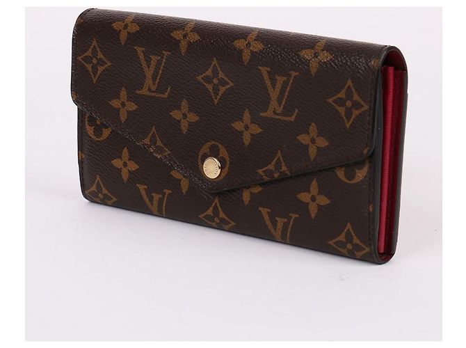 Louis Vuitton Monogramm Gold-Tone Sarah Long Wallet Schwarz - Ansicht 3