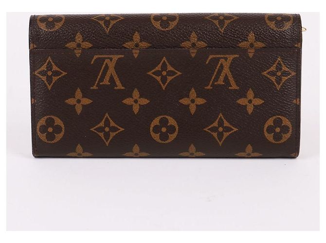 Louis Vuitton Monogramm Gold-Tone Sarah Long Wallet Schwarz - Ansicht 4